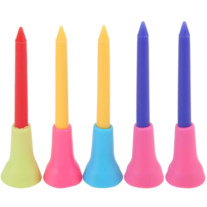 5 Stuks/Pak Golf Tees Plastic Balhouder Rubberen Kussen Buitensporten Trainingsaccessoires blue