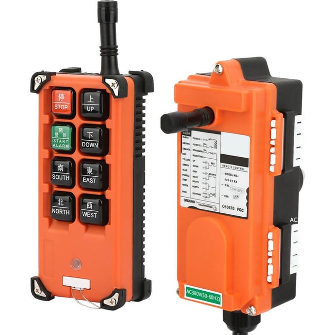 380V Industriële Radio Draadloze Afstandsbediening Zender&Ontvanger F21E1B