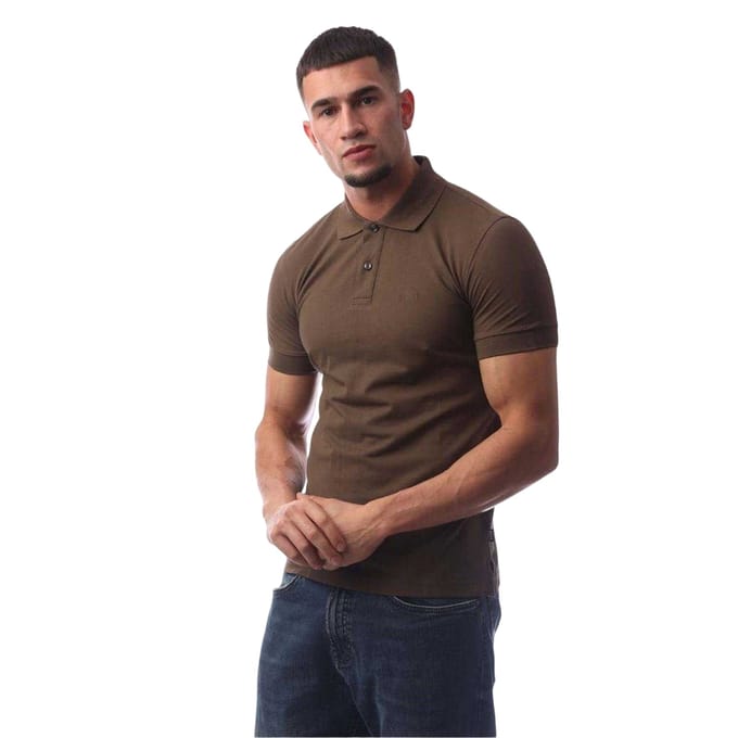 Boss Heren Firenze Katoenen Poloshirt (Bruin)