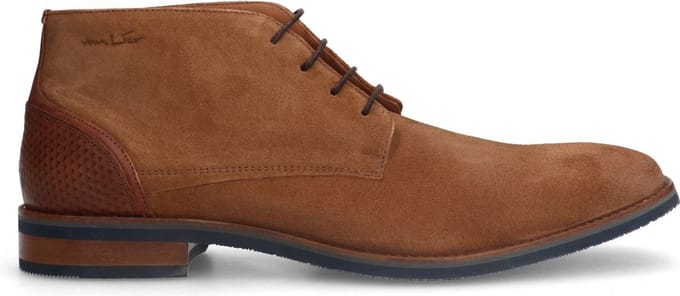 Van Lier - Heren - Cognac suède veterboots - Maat 45