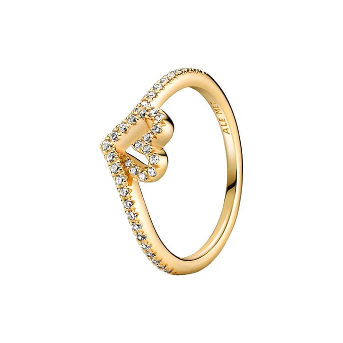 Pandora Timeless Dames Ring Gouden plating;Metaal - Goudkleurig - 17.75 mm / maat 56