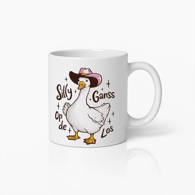 Grappige 330ml Silly Gans Mok – Schattige Eend Cartoon Koffiebeker als Leuk Cadeau