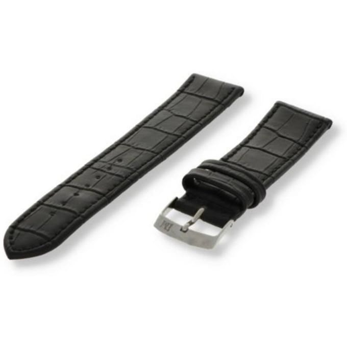 Morellato PMX019JUKE PC horlogebandje - Leer - Zwart - 22 mm