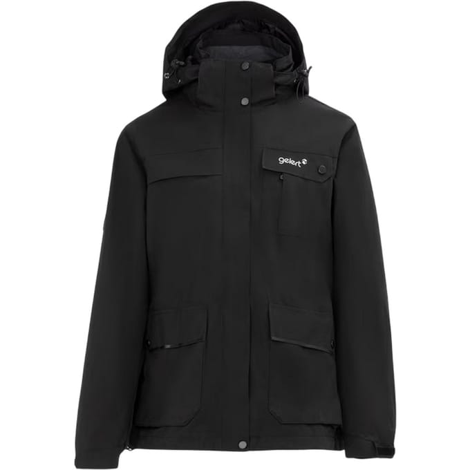 Gelert Dames Winddichte 3-in-1 Waterproof Jas (Zwart)
