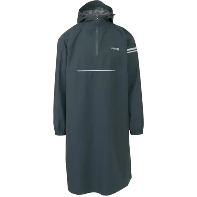 AGU Longsleeve - Regenponcho - Fietsen - Waterdicht - Winddicht - Reflecterend - Gerecycled Polyester - Unisex - Deep Sea Green - M/L