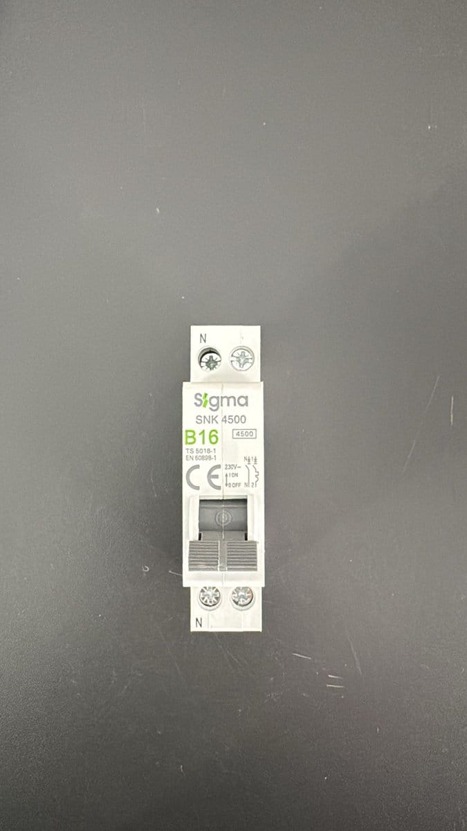 Sigma installatie automaat 16A B 1P+N