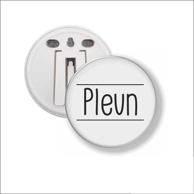 Button Met Clip 58 MM - Pleun