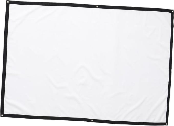 Projectiescherm - Beamerdoek - Thuisbioscoop Creëren - Gelijkmatige Lichtverspreiding - 84 Inch - Wit