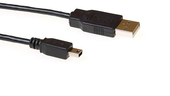 Kabel ACT USB 2.0 A male - USB mini B5 male 3 meter