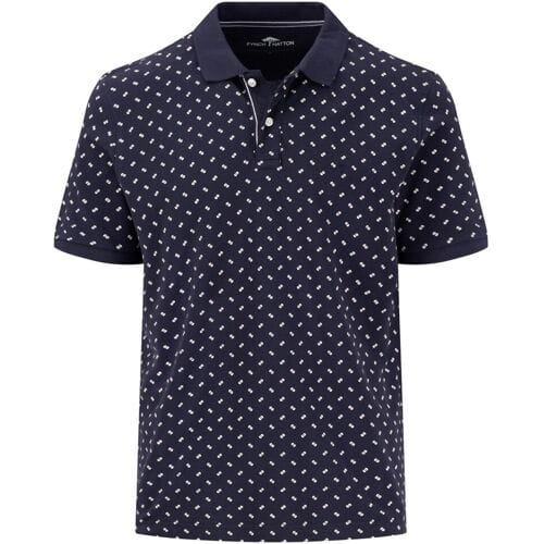 Fynch-Hatton Polo Mini Allover Pattern Navy / male