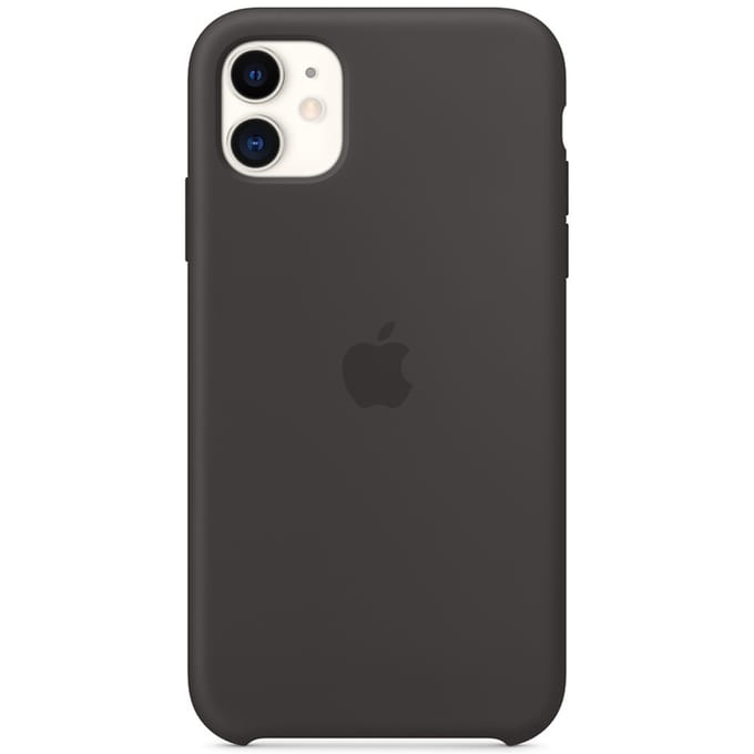 Silicone Backcover voor de Apple iPhone 11 - Zwart