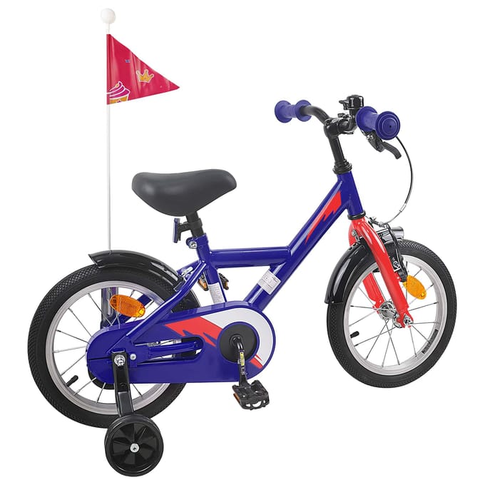 vidaXL - Kinderfiets - 12 - Inch - voor - 2-4 - jaar - oud - Donkerblauw