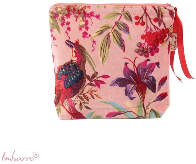 Imbarro - Pouch - Clutch - Toilettas - Paradise - Blossom- Velvet