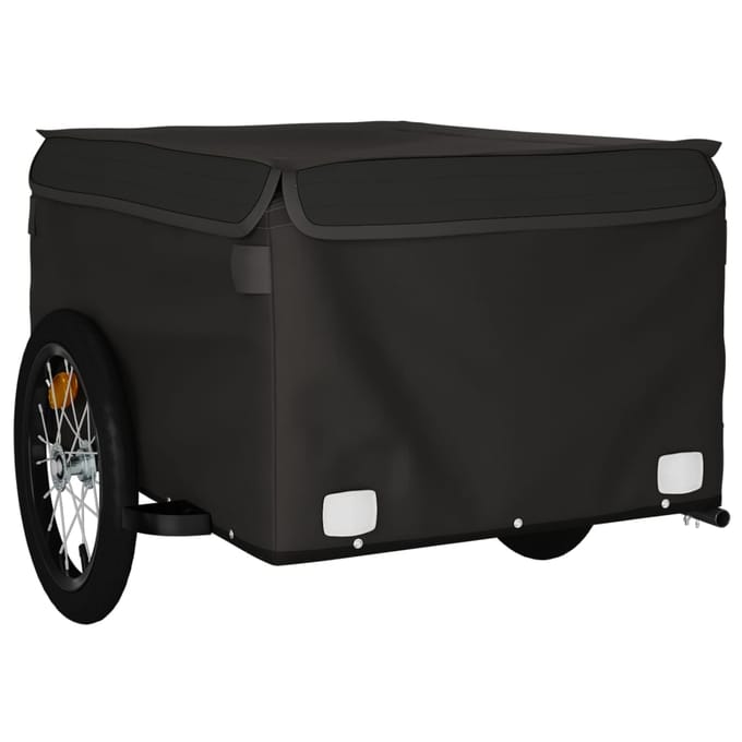 vidaXL - Fietstrailer - 45 - kg - ijzer - zwart