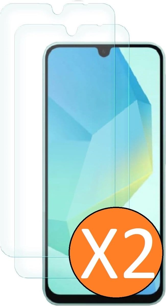 Screenprotector geschikt voor Samsung Galaxy A16 5G - gehard Glas Tempered Glass - 2 Stuks