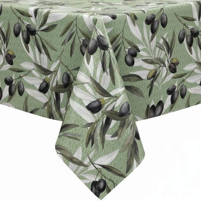 Protecttable - Tafelzeil Zwarte Olijf 140x250cm - Tafelkleed Afwasbaar - Kunststof