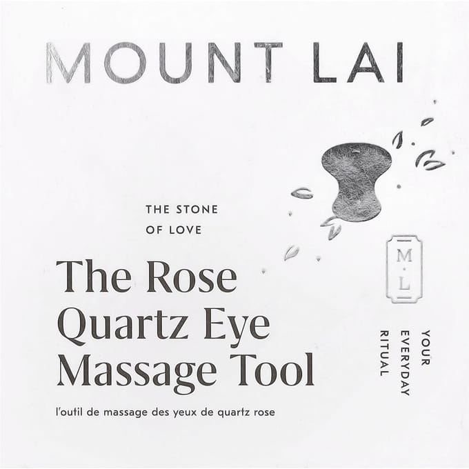 Mount Lai, Rozenkwarts Oogmassage Tool, 1 Pak gray
