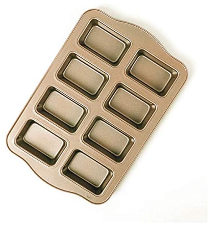 Mini Broodpan met 8 Holtes - Non-Stick Bakplaat voor Cakes en Brood