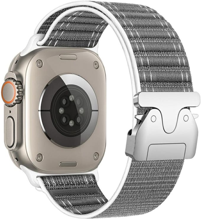 Beline Geweven Nylon Diagonale Parachuteband Voor Apple Watch 42 44 45
