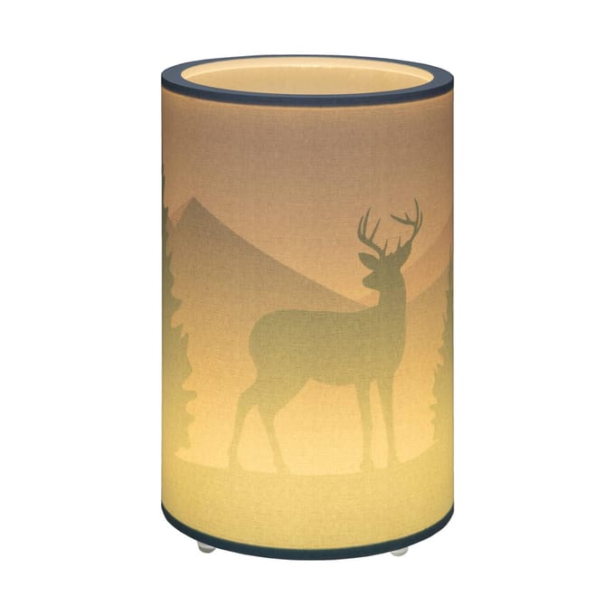Elobra LED tafellamp 25/15 Scandi Forest, groen, 38 cm, dimbaar