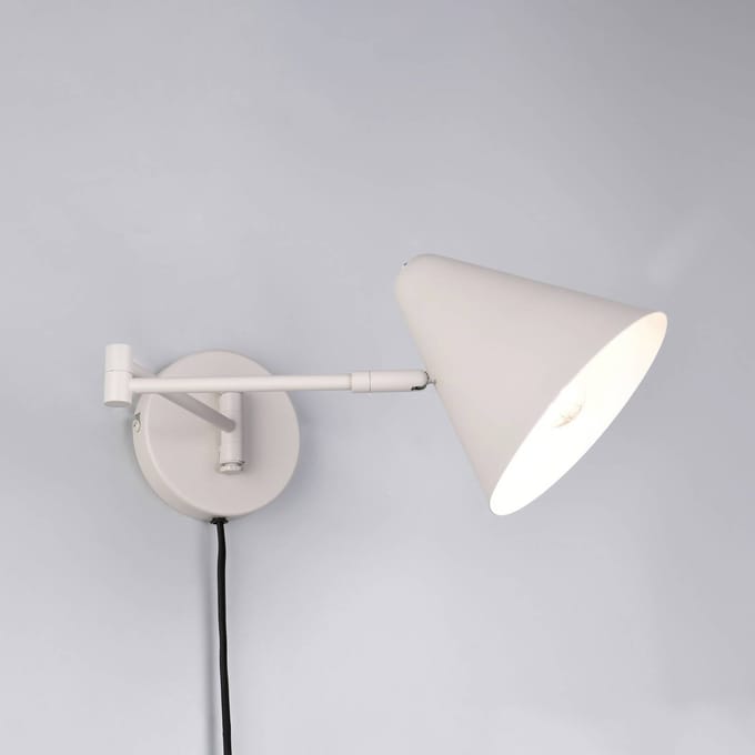 TRIO COSIMA - Wandlamp - Grijs warm - excl. 1x E14 4 W - Zwenkbaar - Wandmontage - FLEX - Connect
