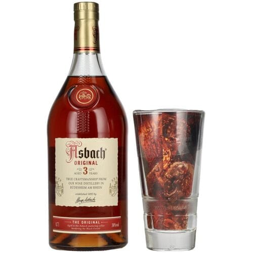 Asbach Original 3 Jahre 38% Vol. 0,7l met Glas