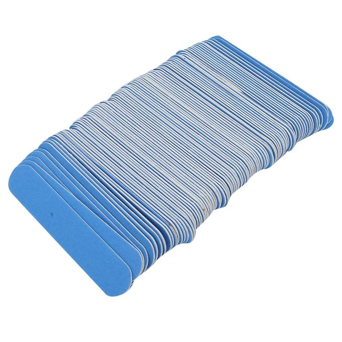 100 stuks Nagelknipper Dubbelzijdig Nagelschaar Schuurvijl Polijststrip Manicure Gereedschap Blauw blauw