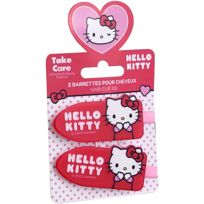 Hello Kitty Haarspeldjes – Set van 2 – Kinder Haarclip - Haaraccessoires