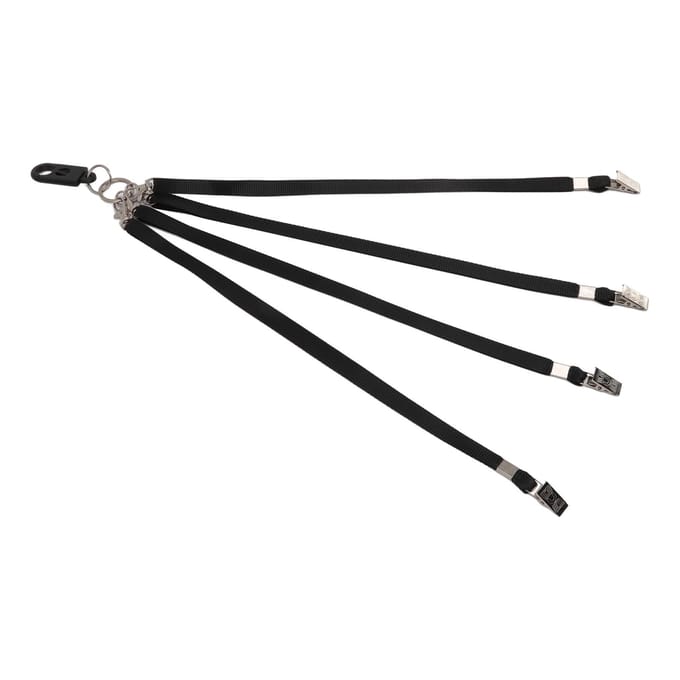 Cordon de golf en nylon souple, léger et doux pour la peau, multifonction, anti-perte, clip de golf black
