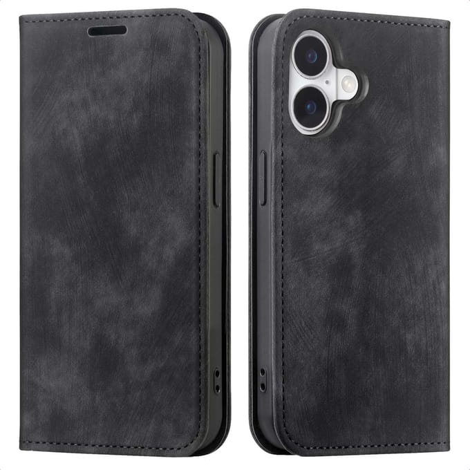 imoshion Hoesje - Geschikt voor Apple iPhone 17 - Slim Bookcase - Zwart
