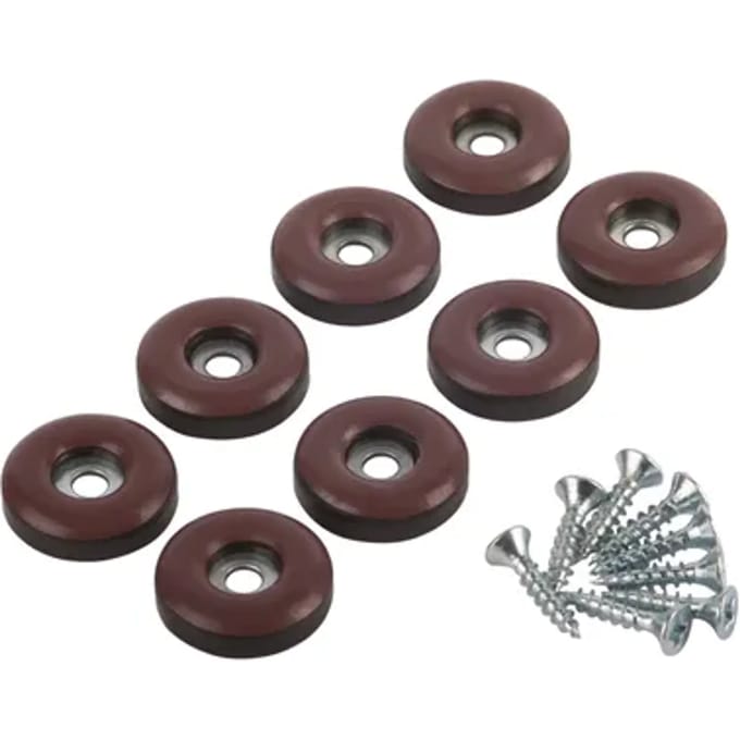 Fix-o-moll Meubelglijder Easy Glider - Schroefbaar - Kunststof - Diam. 22mm - Rond - 8 Stuks