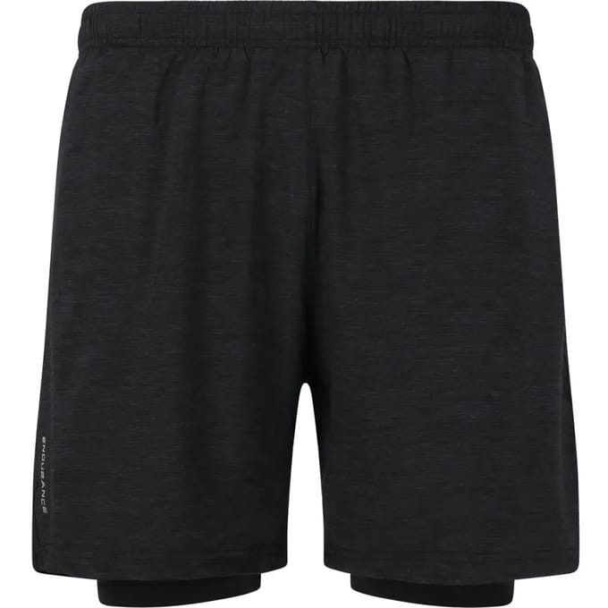 2 in 1 shorts Endurance Vanclause Melange