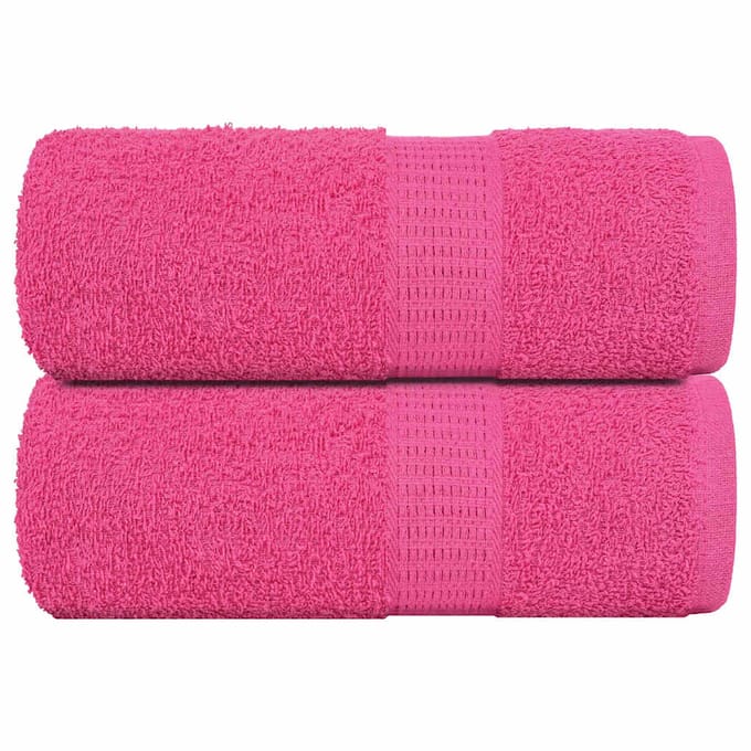 vidaXL - Gastendoekjes - FROGN - 2 - st - 30x50 - cm - 360 - g/m² - roze