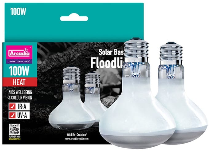 Arcadia Solar Basking Spotlight 100 Watt Twin Pack
