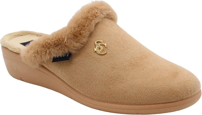 Scapa - Pantoffels - Camel - Vrouwen - Maat 41 -