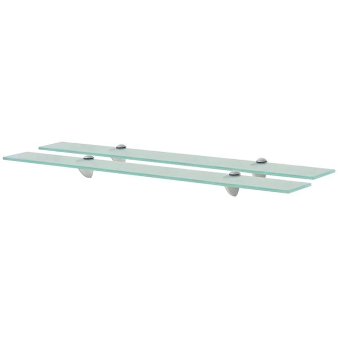 vidaXL - Schappen - zwevend - 2 - st - 80x10 - cm - 8 - mm - glas