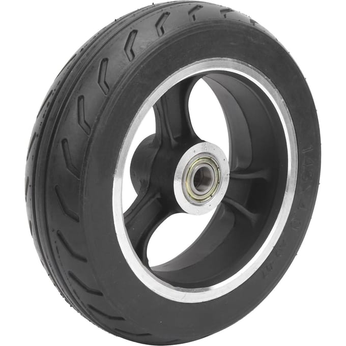 6 inch massief wiel 145x4.0 massief lekvrij explosieveilig wielset voor elektrische scooter black