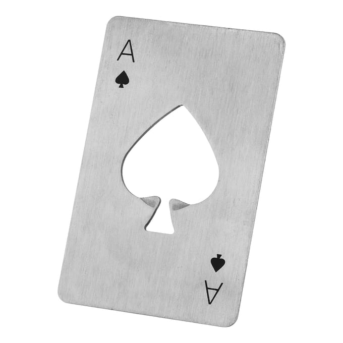 Flesopener RVS Multifunctioneel Draagbaar Casino Flesopener voor ThuisZilver zilver