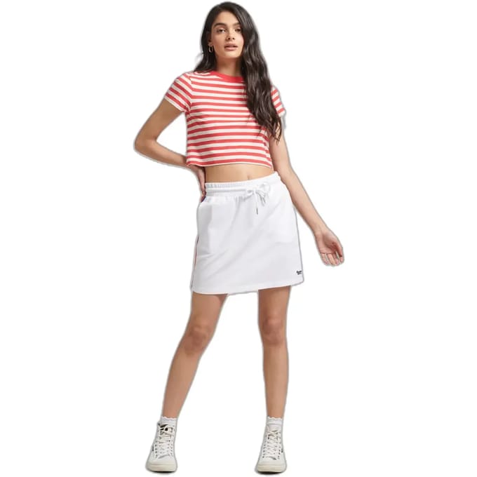 Gestreepte rok voor vrouwen Superdry Vintage Hockey