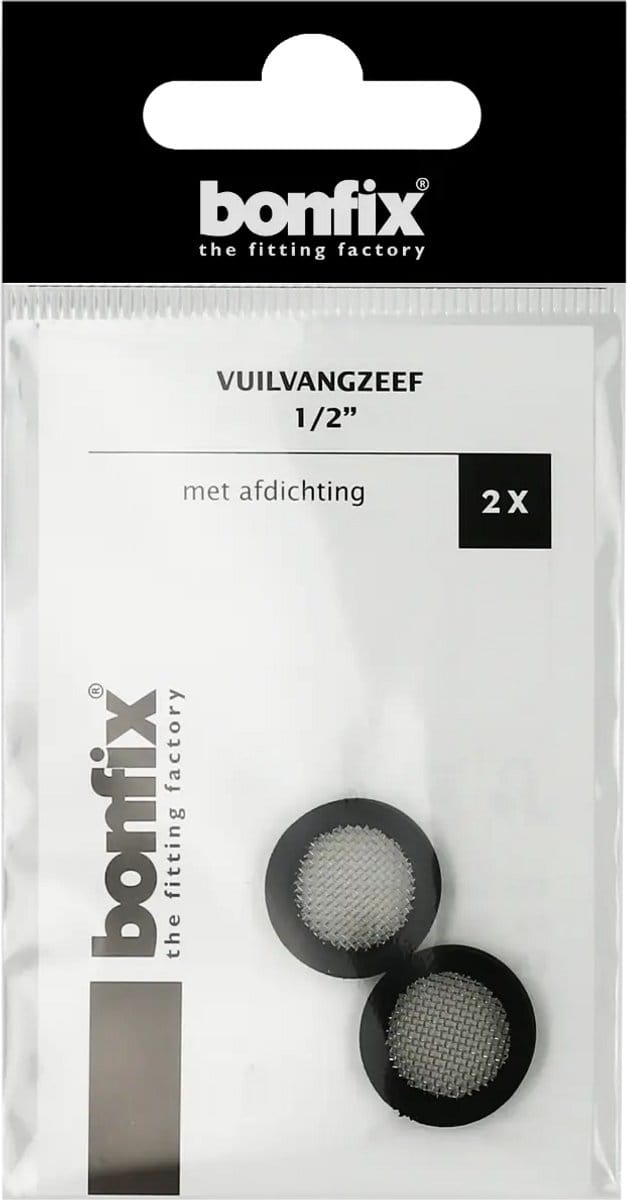 Bonfix Vuilvangzeef 1/2″ met afdichting 2 stuks