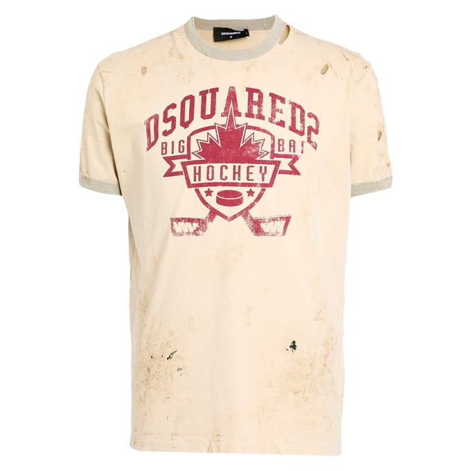 Dsquared2 Hockey Design Champagne T-shirt