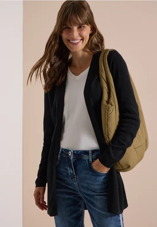 Open vest met lange mouwen