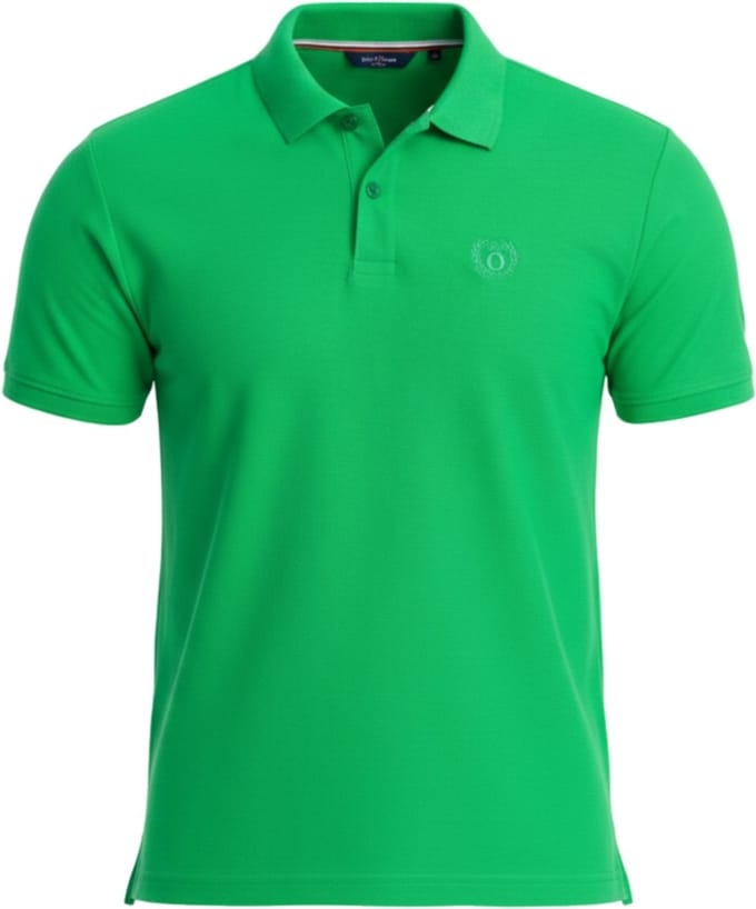 OMBRE Polo - Regular Fit - Katoen - Korte Mouw Groen S