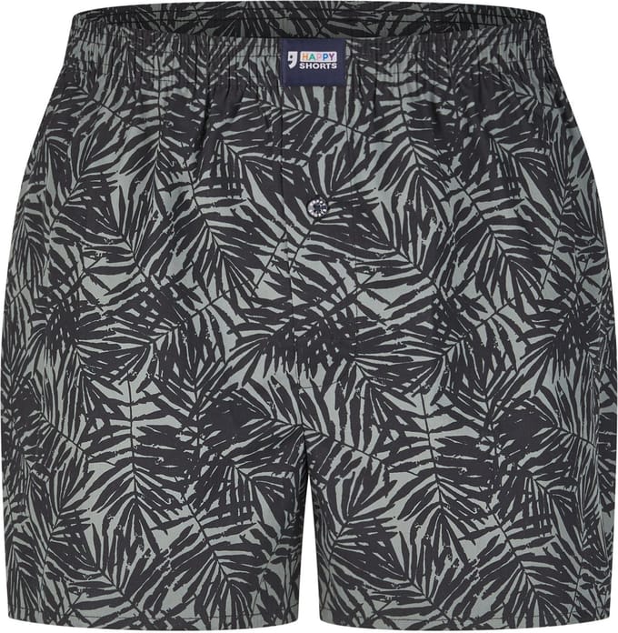 Happy Shorts Wijde Boxershort Heren Palm Bladeren - Maat M
