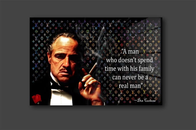 The Godfather schilderij op plexiglas 120x80cm