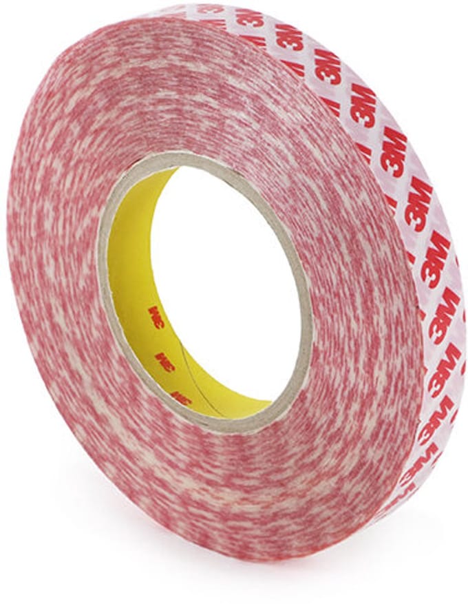 12mm - 3M GPT-020F Dubbelzijdige PET Tape - Transparant - 50 Meter Op Rol