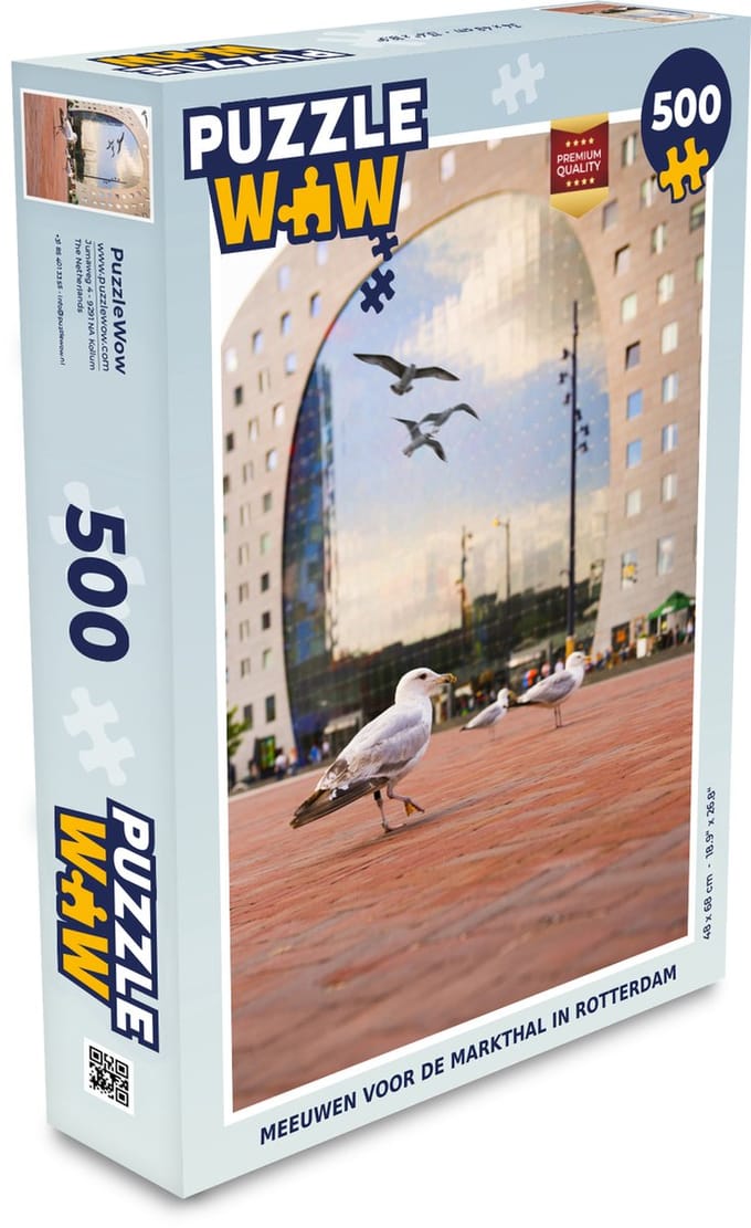 Puzzel Rotterdam - Nederland - Vogel - Legpuzzel - Puzzel 500 stukjes