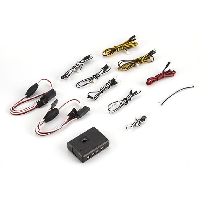 Killerbody LED-lichteenheidset met schakelkast 17-delige LEDS-vervanging voor KB 1/10 MARAUDER Axiaal veelkleurig