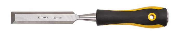 Topex CrV Draaibankbeitel - 20 mm - Tweemateriaal Handgreep
