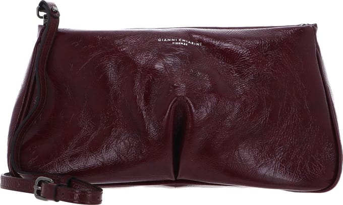 GIANNI CHIARINI Leren Schoudertas Celeste Crossbody Bag Red Beet Wijnrood